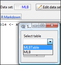 Figure 36. Screenshot of popup menu in mosaic plugin in R Commander.